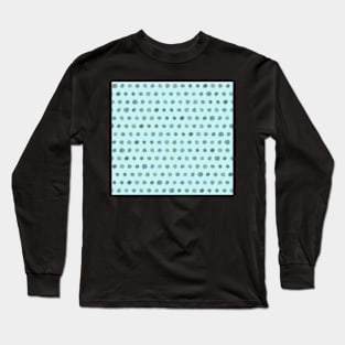 Watercolor dot to dot in teal and mind Long Sleeve T-Shirt